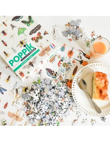 Puzzle éducatif 500 pièces INSECTES - POPPIK 8+