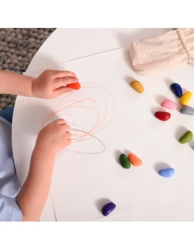 Crayons de cire naturelle 32 couleurs - CRAYON...