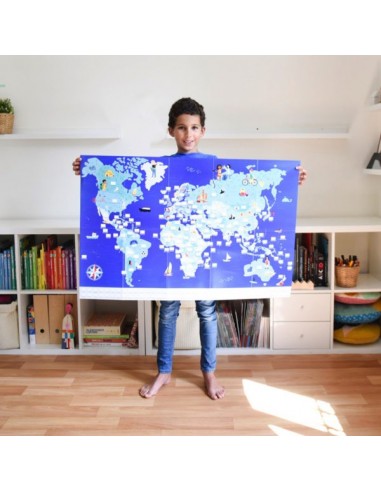 Poster pédagogique + 200 stickers DRAPEAUX DU...