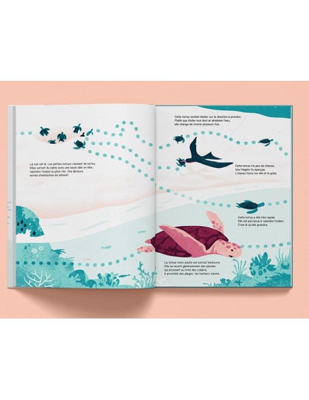 Suis du doigt la tortue de mer - LA CABANE BLEUE éditions
