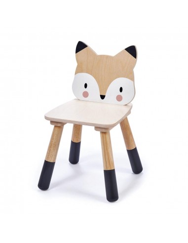 Chaise enfant en bois Forêt - Renard - TENDER...