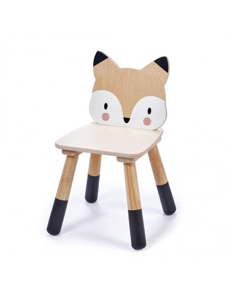 Chaise enfant en bois Forêt - Renard - TENDER LEAF 3+