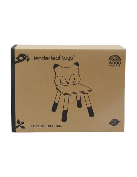 Chaise enfant en bois Forêt - Renard - TENDER LEAF 3+