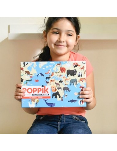 Puzzle éducatif 500 pièces - ANIMAUX - POPPIK 8+