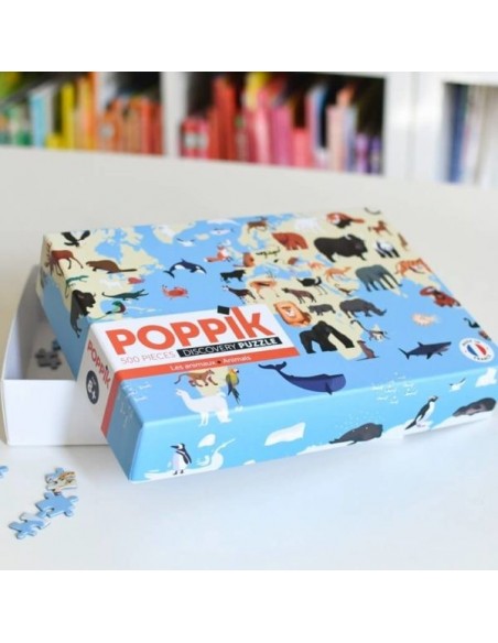 Puzzle éducatif 500 pièces - ANIMAUX - POPPIK 8+