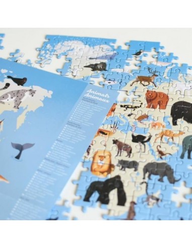 Puzzle éducatif 500 pièces - ANIMAUX - POPPIK 8+