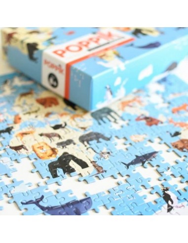 Puzzle éducatif 500 pièces - ANIMAUX - POPPIK 8+