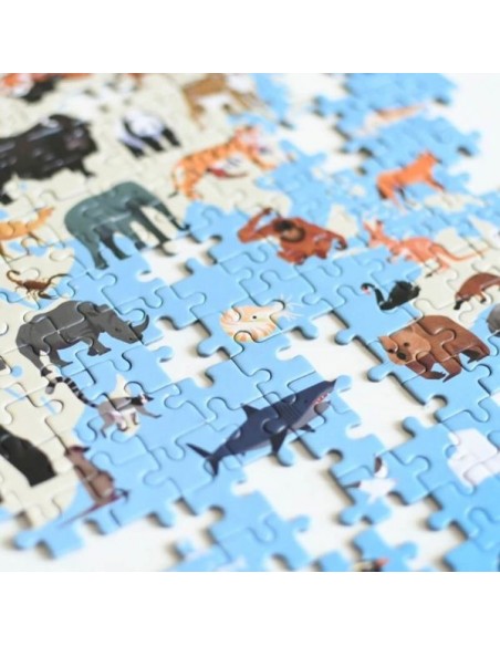 Puzzle éducatif 500 pièces - ANIMAUX - POPPIK 8+