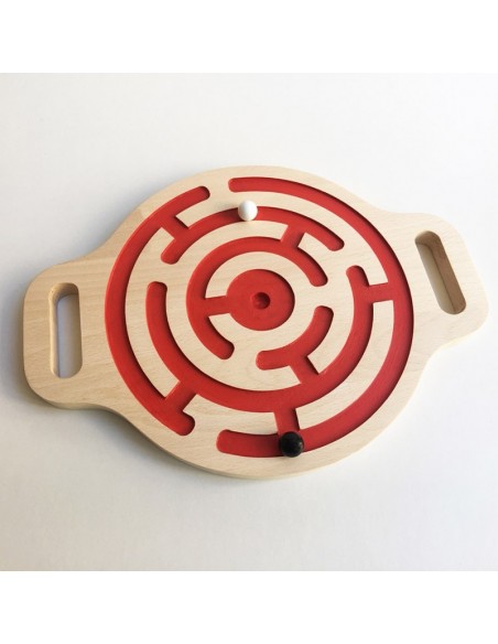 Jeu de billes et d'équilibre Victor - Labyrinthe en bois - FRAISE ET BOIS 3+