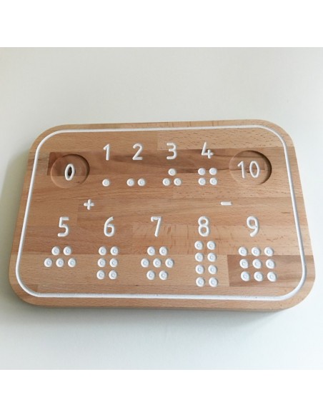 Simone la planche de traçage Montessori en bois - Chiffres - FRAISE ET BOIS 3+