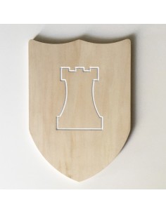 Pack Arthur - Épée et bouclier en bois - Blanc Tour... 2