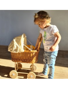 Landau en osier écru - EGMONT TOYS 3+ 2