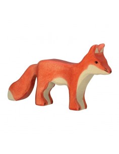 Renard debout - animaux de la forêt - figurine en bois...