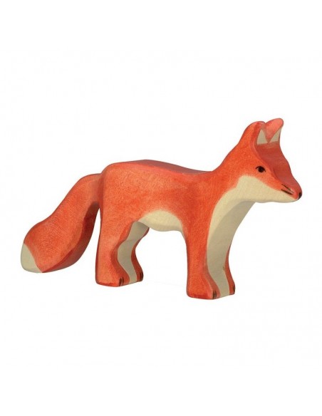 Renard debout - animaux de la forêt - figurine en bois HOLZTIGER