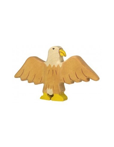 Aigle - animaux de la forêt - figurine en bois...