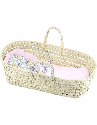 Couffin avec garnissage Liberty Rose 50 cm - PETITCOLLIN 3+