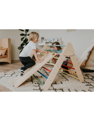 Ensemble Triangle d’escalade Pikler et Mur...