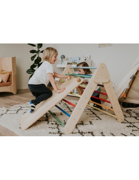 Ensemble Triangle d’escalade Pikler et Mur suédois 2en1 - LEG&GO