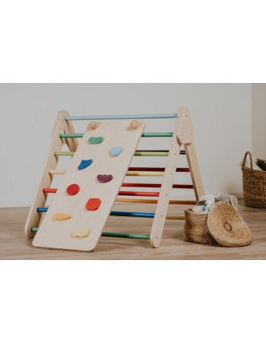 Ensemble Triangle d’escalade Pikler et Mur...