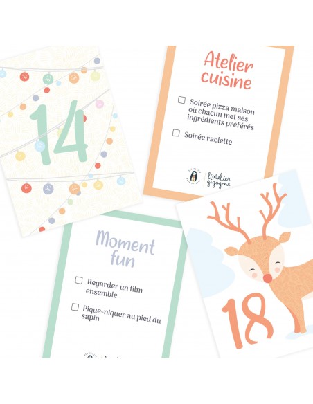 Le calendrier de l’avent - L'ATELIER DE GIGOGNE