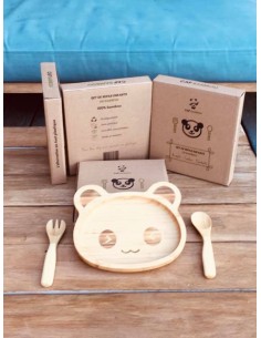 Set de repas bébé en bambou - CAP BAMBOU 0+ 2