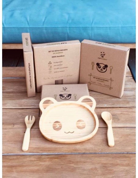 Set de repas bébé en bambou - CAP BAMBOU 0+