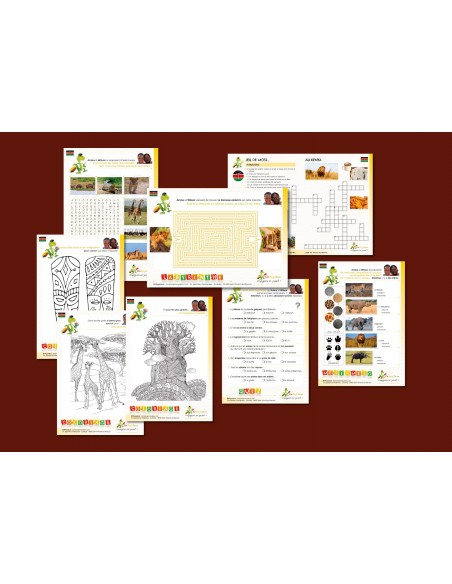 Box Voyageons en jouant ! - Kenya - ENVOYAJEUX 6+ - Made in France