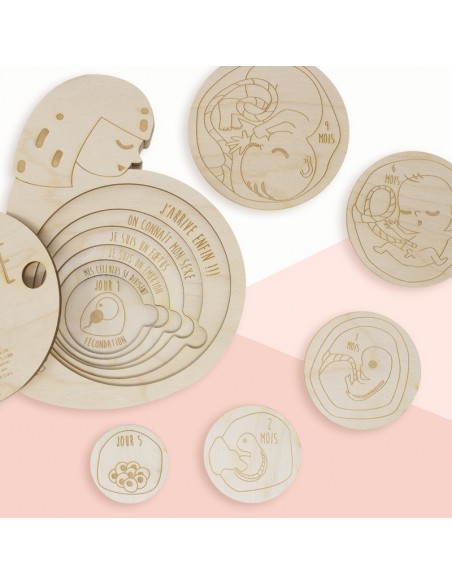 Puzzle 3D 9 mois dans le ventre - CUTCUTCUT CODET 6+