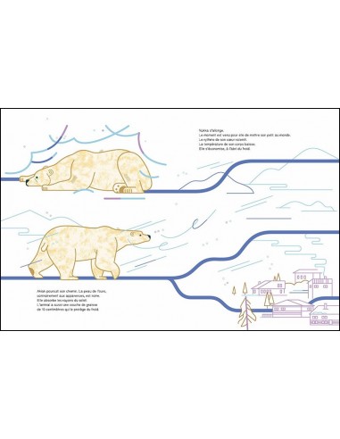 Suis du doigt l'ours polaire - LA CABANE BLEUE...