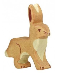 Lapin - animaux de la forêt - figurine en bois HOLZTIGER