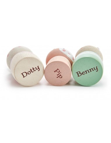 Poupée - Famille Lapin en bois - TENDER LEAF 3+