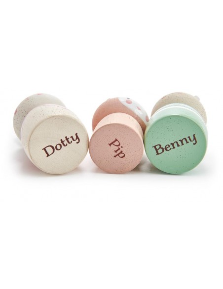 Poupée - Famille Lapin en bois - TENDER LEAF 3+