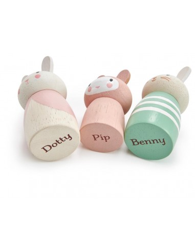 Poupée - Famille Lapin en bois - TENDER LEAF 3+