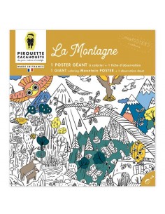 Mes posters à colorier - La Montagne - PIROUETTE...