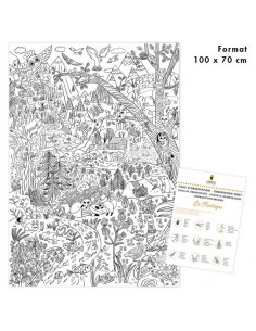 Mes posters à colorier - La Montagne - PIROUETTE... 2