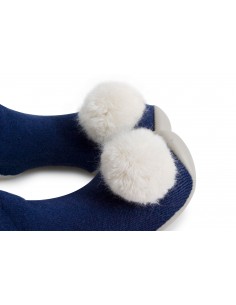 Chaussons Chaussettes adulte - nuit intense avec pompons... 2