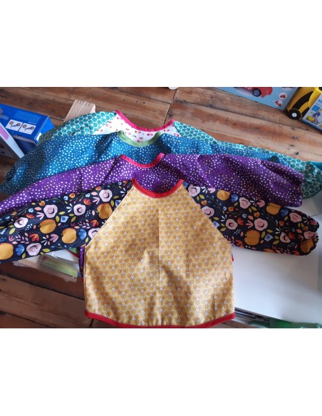 Bavoir tablier enduit - CREAMOMS