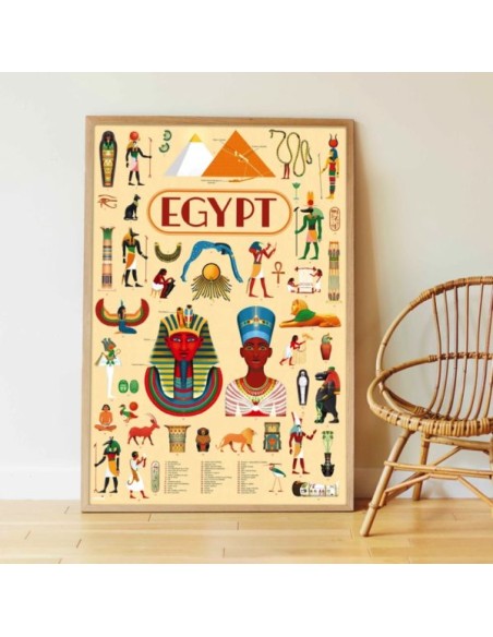 Puzzle éducatif 500 pièces Égypte - POPPIK 8+