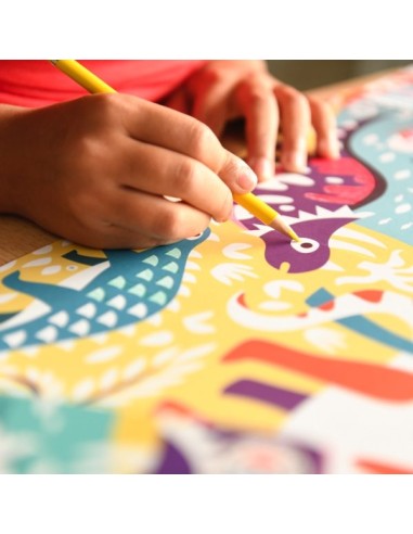 Poster à colorier Dinosaures - POPPIK 4+