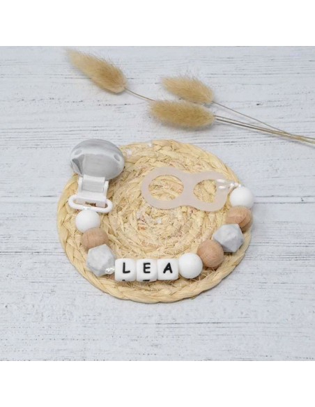 Lettres Perles silicone pour attache-sucette - IRREVERSIBLE