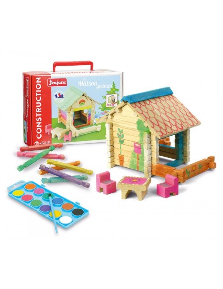 Maison à peindre en bois - 65 pcs - JEUJURA 5+
