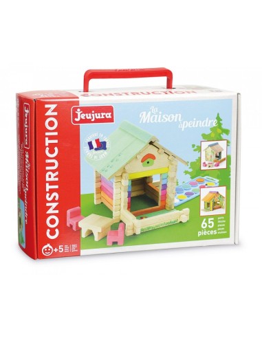 Maison à peindre en bois - 65 pcs - JEUJURA 5+