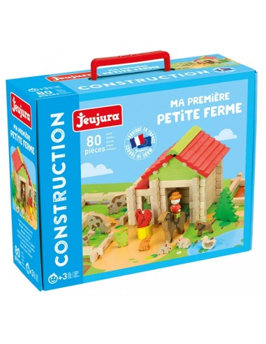 Ma première petite ferme en bois - 80 pcs - JEUJURA 3+