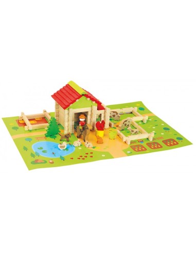 Ma première petite ferme en bois - 80 pcs -...