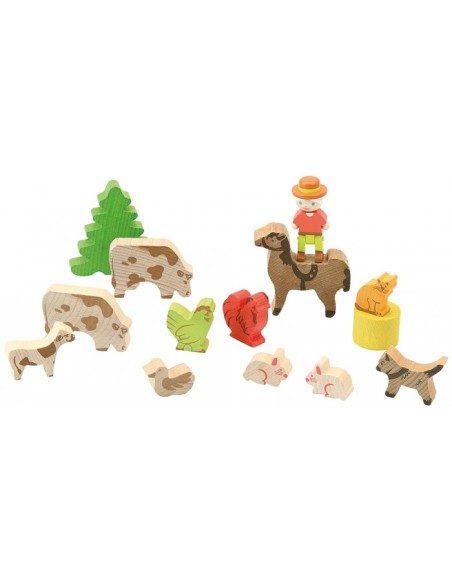 Ma première petite ferme en bois - 80 pcs - JEUJURA 3+