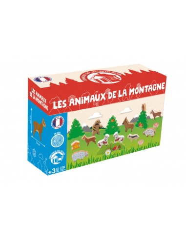 les animaux de la montagne en bois - JEUJURA 3+