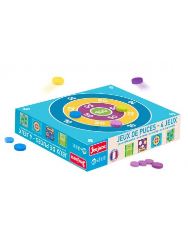 jeux de puces - 4 jeux - puces en bois -...