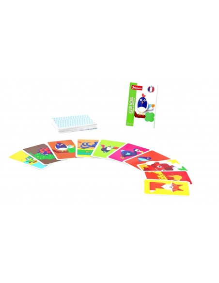 coffret 3 jeux de cartes : 54 cartes - 7 famille - memo - JEUJURA 3+