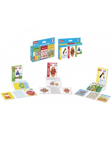 coffret 3 jeux de cartes : 54 cartes - 7...