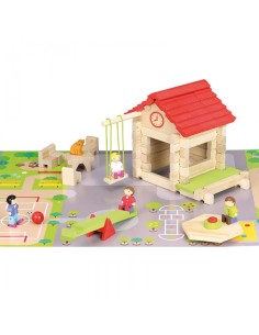 Ma petite école en bois - 77 pcs - JEUJURA 3+ 2
